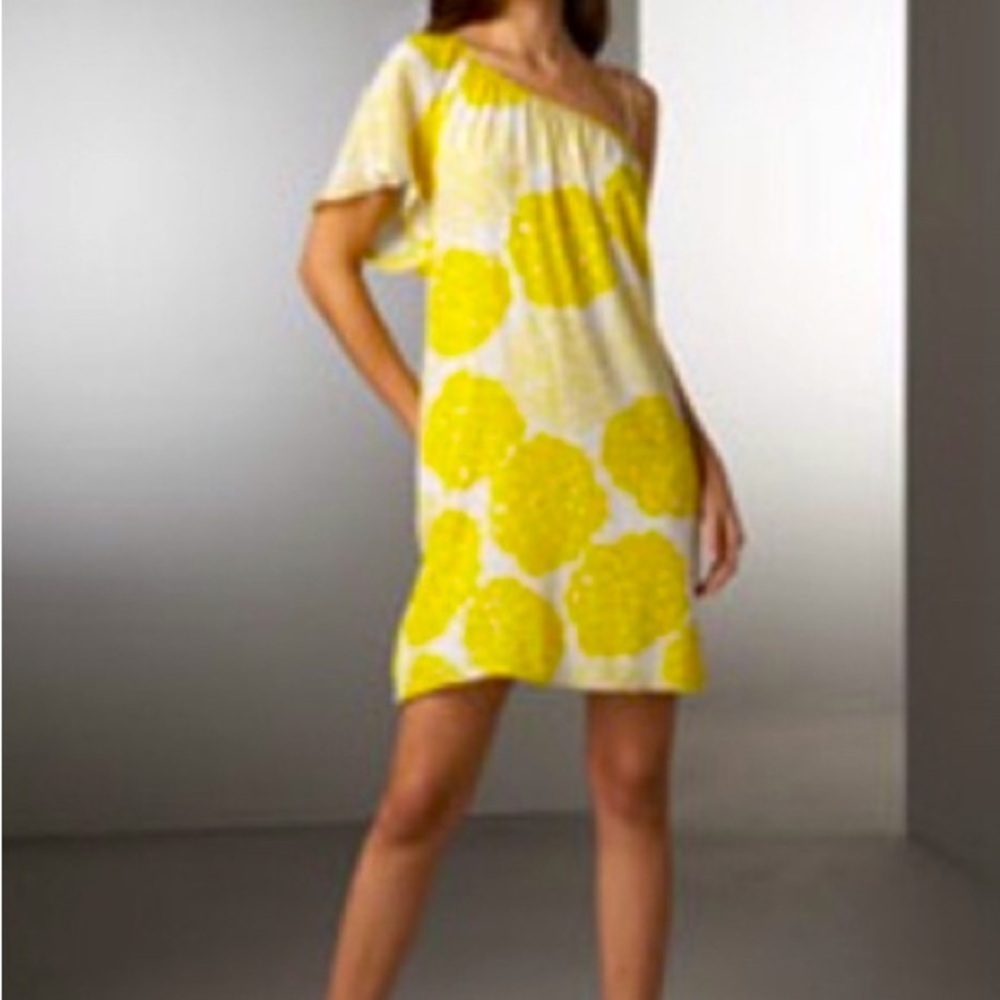 Loeffler Randall Silk One Shoulder Dress Floral